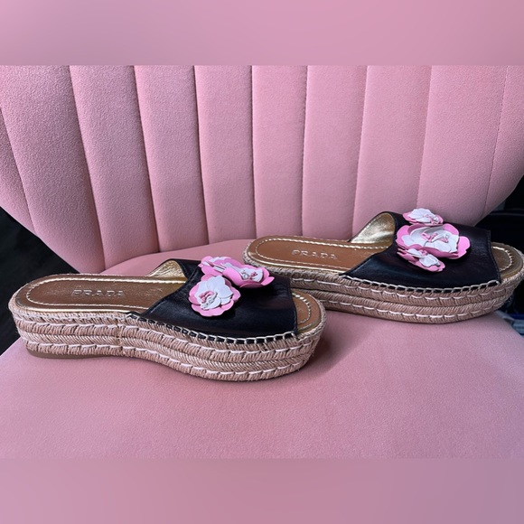 Prada leather slides - Picture 2 of 4